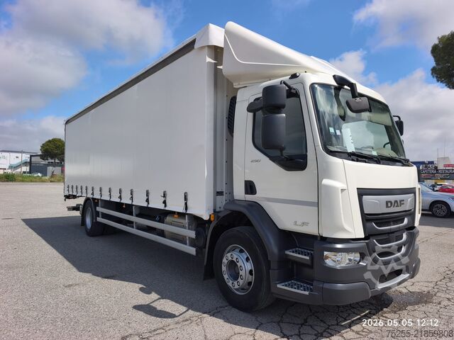 Flatbed truck with tarp DAF 18.290 LF EURO 6