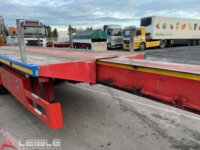 Low loader semitrailer MEUSBURGER MPS-3*Plateau*ausziehbar 4m*§70*3. Achse gelenkt