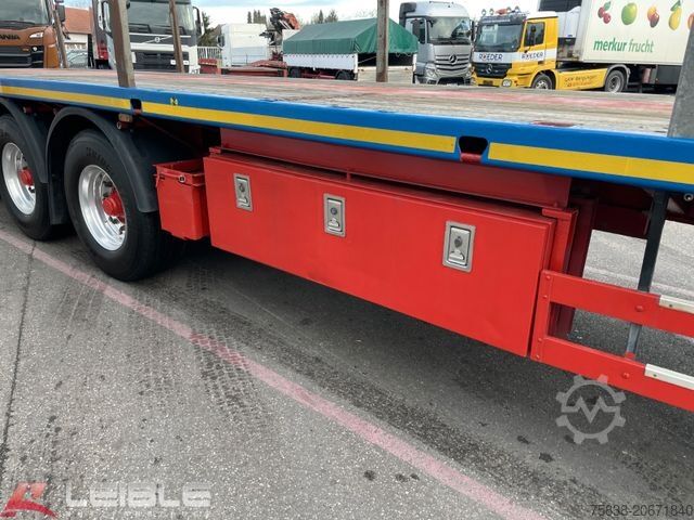 Low loader semitrailer MEUSBURGER MPS-3*Plateau*ausziehbar 4m*§70*3. Achse gelenkt