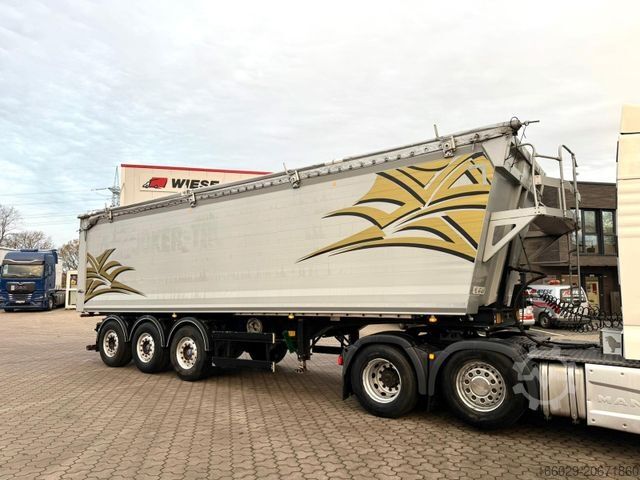 Tipper semitrailer BENALU Bulkliner 95 Alu Kippmulde 50  51,5m³