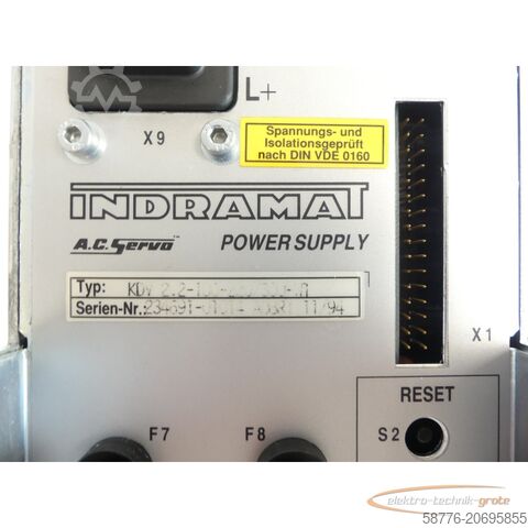 Component Indramat KDV 2.2-100-220/300-W0 Power Supply SN:234691-01014