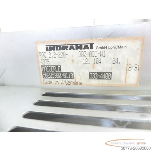 Component Indramat RAC 2.2-200 - 380-A00-W1 AC - Mainspindle Drive SN:004379
