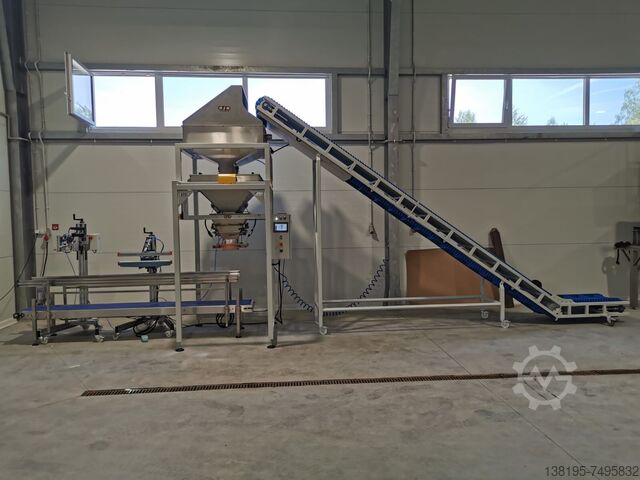 Bag filling line for pellets seeds grain Tiulmax PUDAS-50