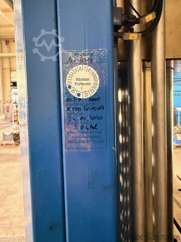 Tryout hydraulic press 500 t Hidroliksan HCFP