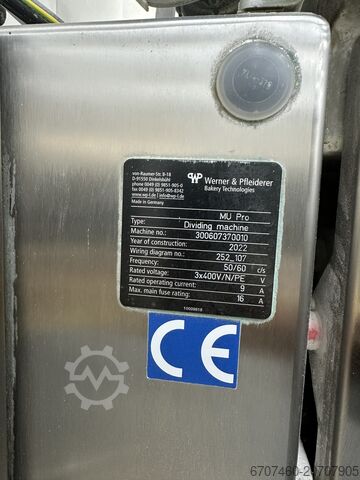 Automatischer Teigteiler-Rundwirker Werner & Pfleiderer MU PRO
