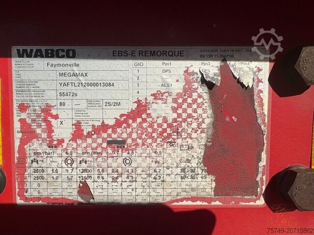 Tieflader-Sattelauflieger Faymonville Megamax Z-2H-V-KBV-AA Yachttransport