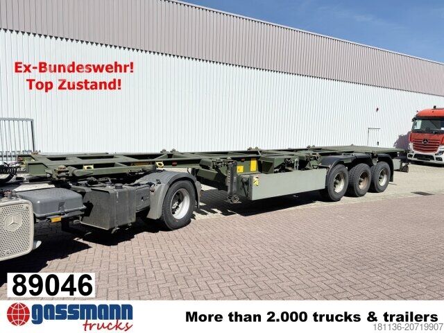 Auflieger-Wechselfahrgestell Doll U-74.0 3-Achs Containerchassis, 2x20/20/30/40ft,