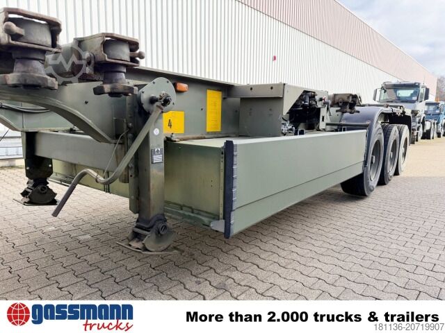 Auflieger-Wechselfahrgestell Doll U-74.0 3-Achs Containerchassis, 2x20/20/30/40ft,