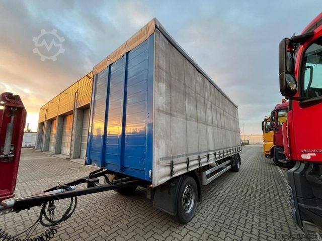 Open trailer with tarp  Pritschenanhänger DS 18 Planenanhänger
