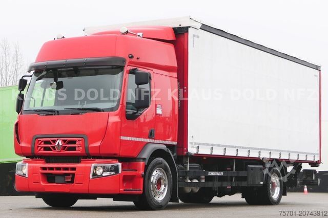 LKW mit Pritsche & Plane RENAULT DWide 18.320 Pritsche Plane Vollluft XL-Tank LBW