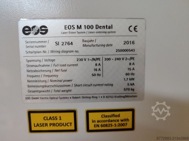 3d printer EOS M 100 Dental