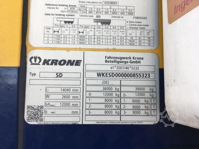 Reefer semitrailer Krone Cool Liner Duoplex Steel Standard