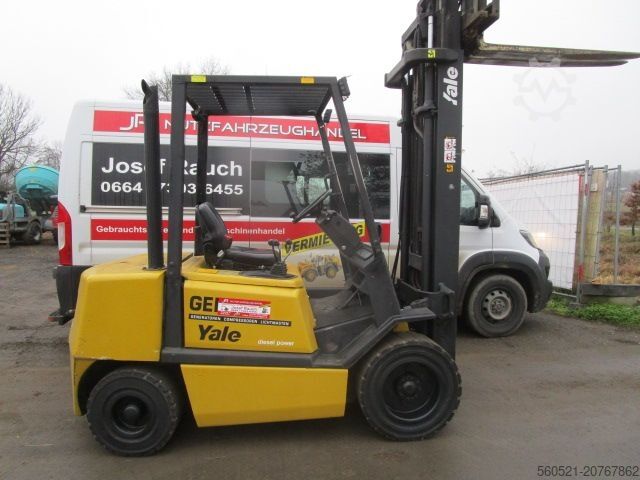 Diesel Forklift Yale GDP30TF - Triplex-Freihub 5,35m + Seitenschieber