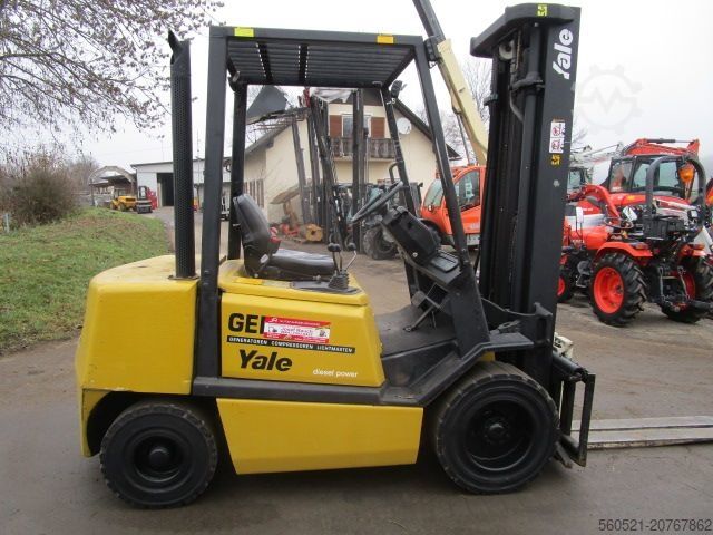 Diesel Forklift Yale GDP30TF - Triplex-Freihub 5,35m + Seitenschieber