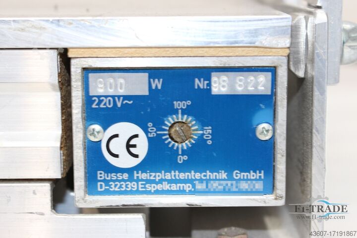 Heizplatte / Heating Plate Busse HPT 900W