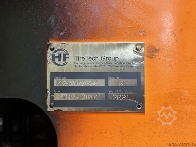 Hydraulische Reifenvulkanisierpresse Harburg-Freudenberger Maschinenbau GmbH MCP 52-180IC