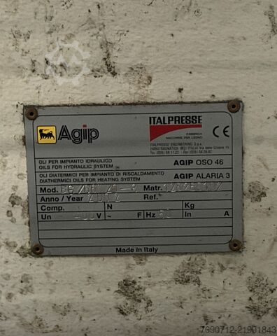 Formteilpresse / Heizplattenpresse – 660 t Presskraft Italpress BG/660