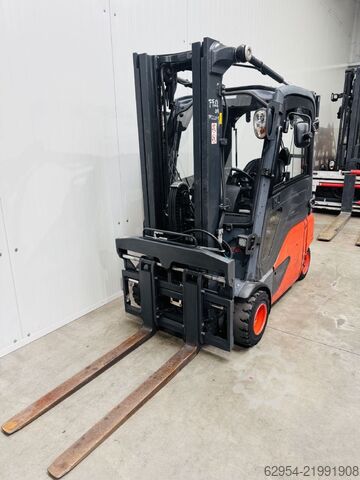 Electric 4-wheel forklift Linde E 20 PL-02 EVO Triplex STVO Kabine ZVG