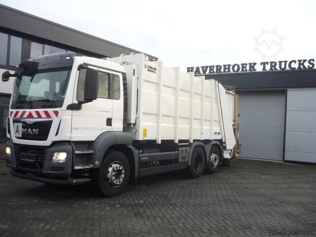 Abfallsammelfahrzeug MAN TGS 26.320 6x2-4 euro 6 Garbage box Medium XL 21.5