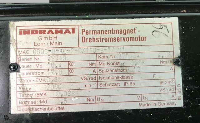 Motor INDRAMAT MAC 090C-0-KD-2-0/110-B-1/01