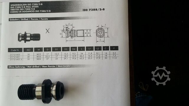 Anzugsbolzen Anzugsbolzen ISO 7388/2-B