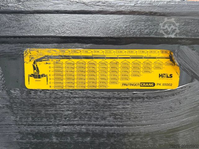 Schwerlast Volvo FH 500 8x2 Palfinger PK 85002 Euro 5