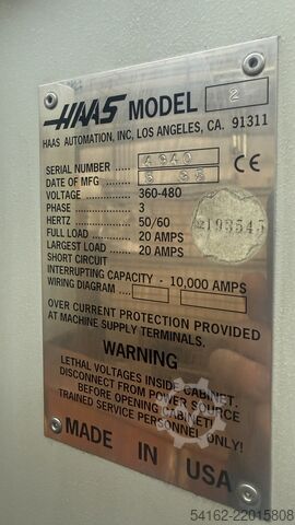 Vertical machining center Haas VF-2