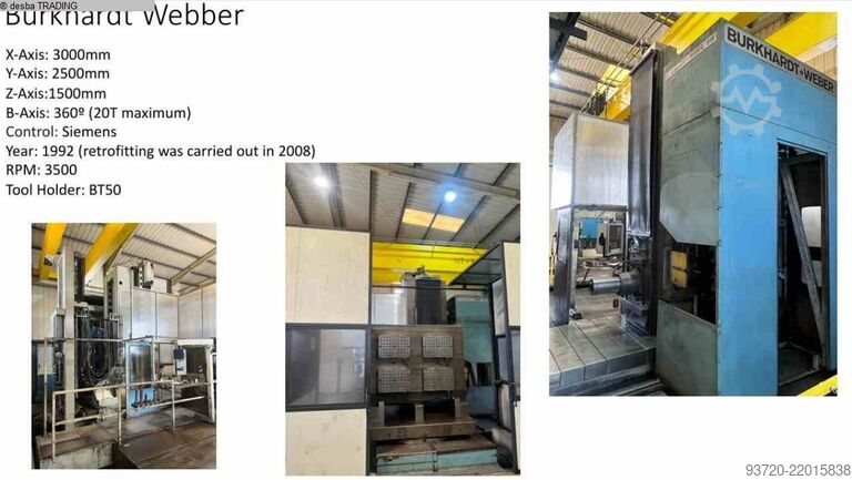 Boring mill - Universal BURKHARDT & WEBER MC 100 So
