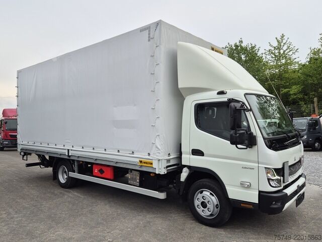 Curtain sider van Fuso Canter 7C18 Aut., Bordwand Pritsche Plane 6Tkm!