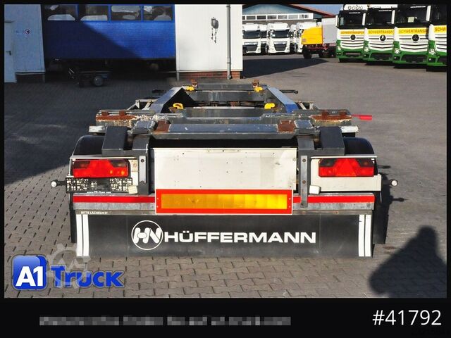 Roll off trailer Hüffermann HSA 1870 Luft, Schlitten,