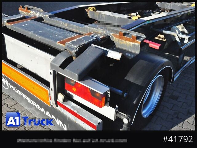 Roll off trailer Hüffermann HSA 1870 Luft, Schlitten,
