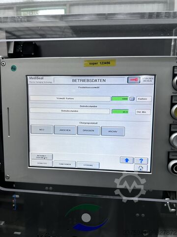 Kartoniermaschine Verpackungsmaschine Mediseal Körber P-1500