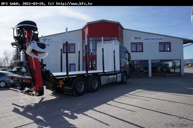 Logging truck MAN TGX (TG3) 26.510 6x4 BL TG3, Plateau Aufbau