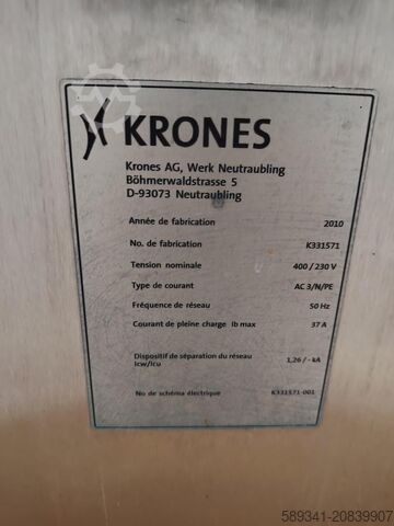 KRONES AG Monoblock (mit Sauerstein SD 1500/1100/950 Einheit und KRONES Kühlgerät) Krones AG 