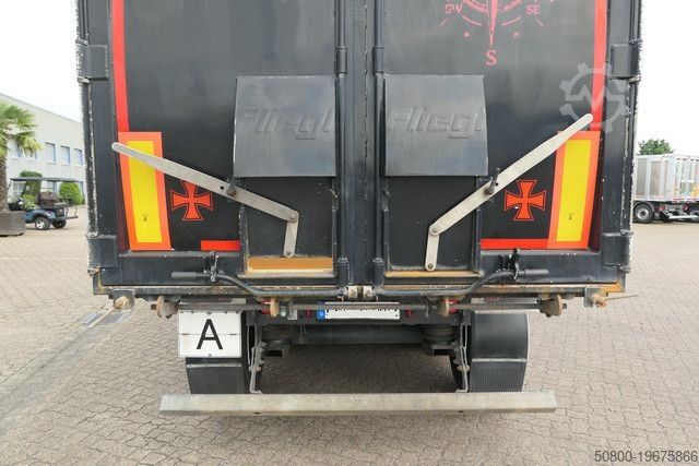 Kipper Auflieger FLIEGL DHKS 390, Stahl, 50m³, Schrottmulde, TOP-Zustand