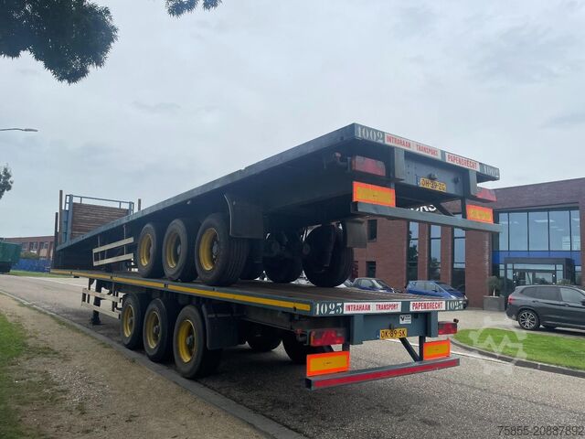 Plattformanhänger Haan OPL45 Heavy Duty / Rungen-Potholes /BPW / 2x Li...