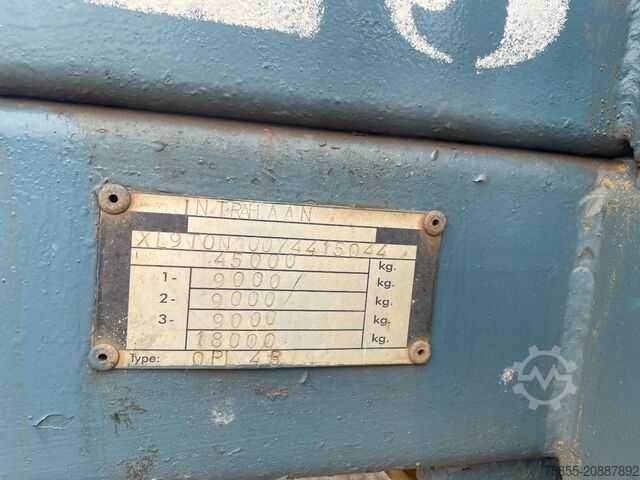 Plattformanhänger Haan OPL45 Heavy Duty / Rungen-Potholes /BPW / 2x Li...