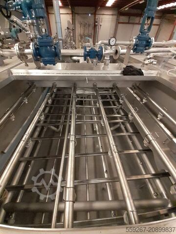 ZACMI stainless steel multi-stage linear blancher ZACMI