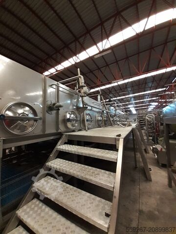 ZACMI stainless steel multi-stage linear blancher ZACMI