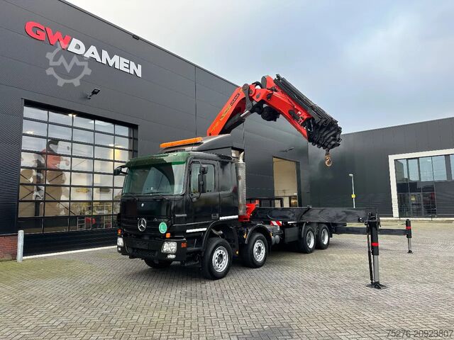 Crane truck Mercedes-Benz Actros 4144 8x4 Palfinger PK 85002 9x hydr winc...