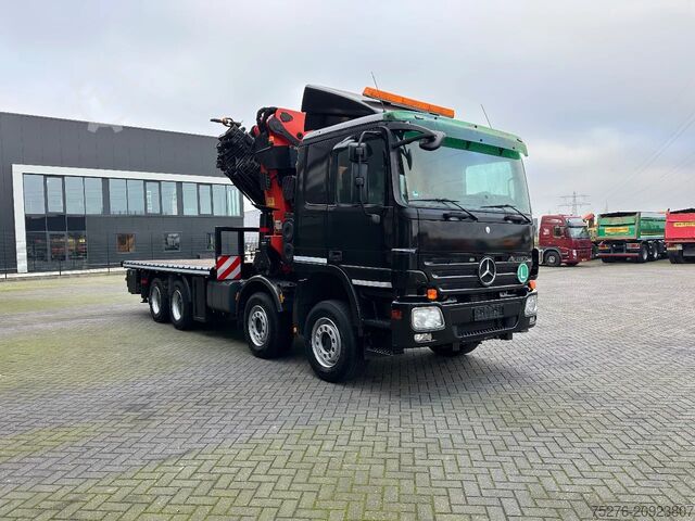 Crane truck Mercedes-Benz Actros 4144 8x4 Palfinger PK 85002 9x hydr winc...