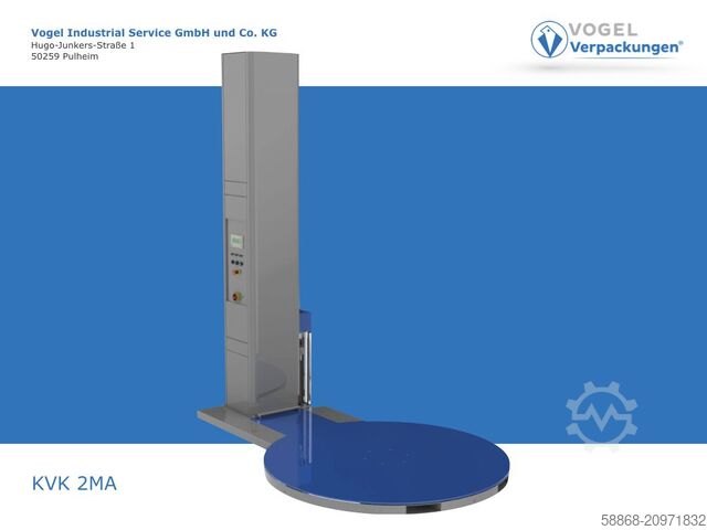 Semi-automatic pallet wrapper  KVK 2 MA - 2t - 1650 Teller - 2400 Höhe