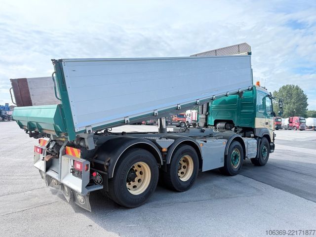 Three-sided tipper truck VOLVO FMX 500 8x4 Lift axle / HMF Pendel tipper Kipper