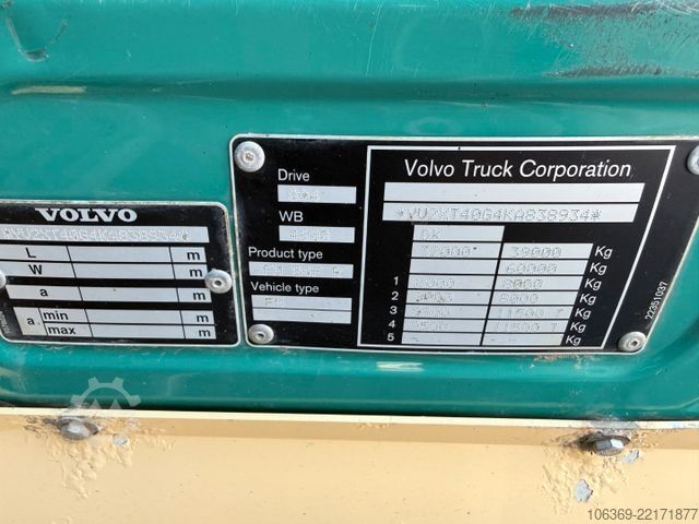 Three-sided tipper truck VOLVO FMX 500 8x4 Lift axle / HMF Pendel tipper Kipper