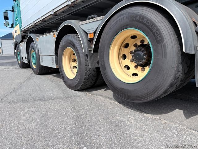 Three-sided tipper truck VOLVO FMX 500 8x4 Lift axle / HMF Pendel tipper Kipper