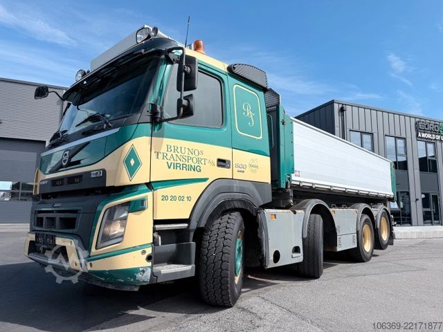 Three-sided tipper truck VOLVO FMX 500 8x4 Lift axle / HMF Pendel tipper Kipper