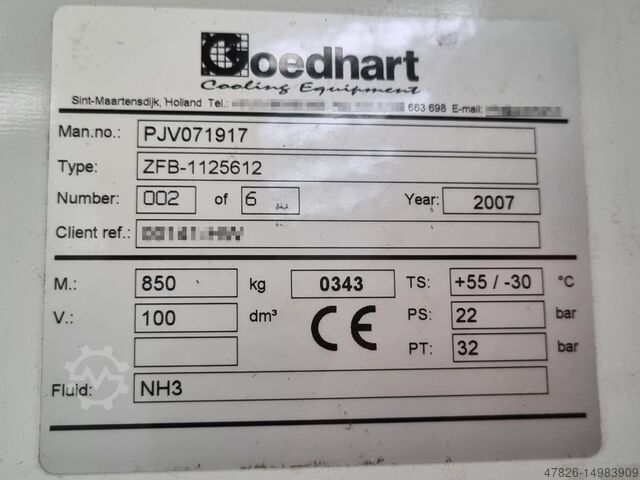 Evaporator Goedhart ZFB-1125612