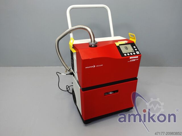 Helium leak detector with cart Pfeiffer Adixen ASM 340 WET