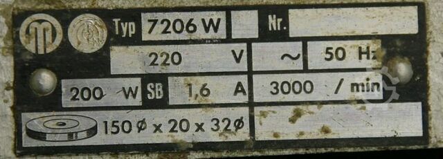 Bench grinder Metabo 7206 W