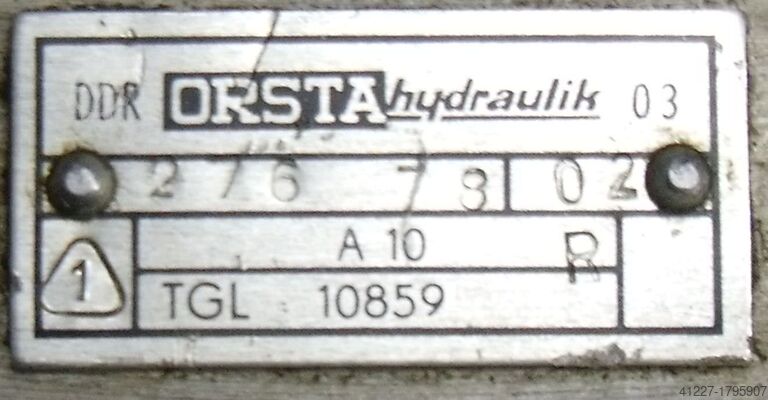 Doppelte Hydraulikpumpe Orsta Hydraulik C10-3R TGL10859